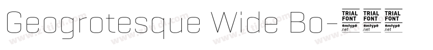 Geogrotesque Wide Bo字体转换
